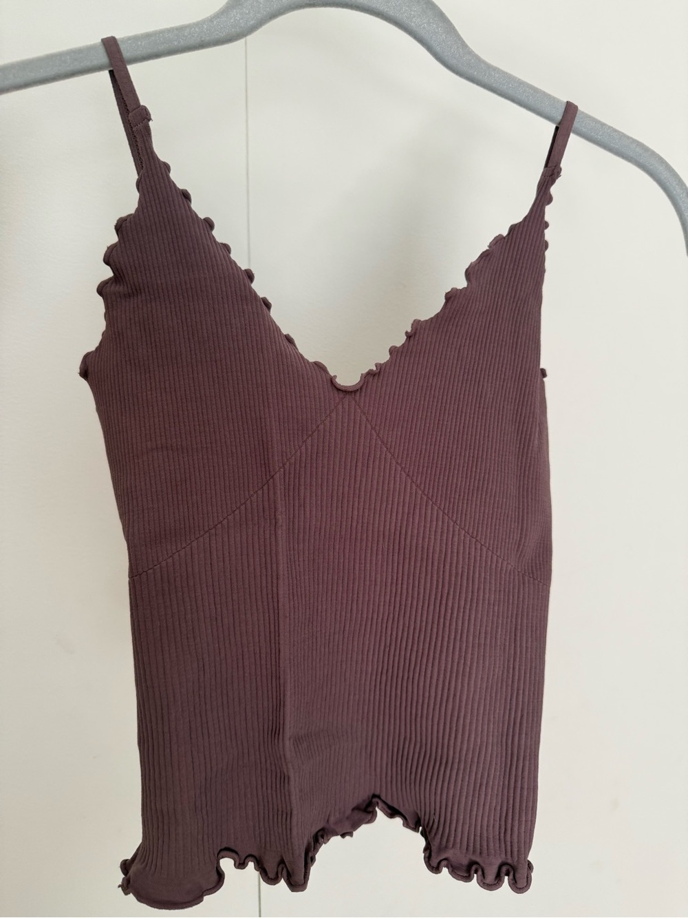 Free People Ribbed V-Neck Cami Top